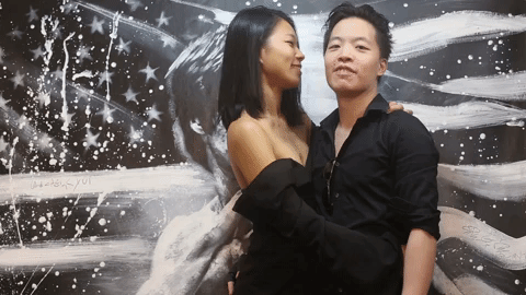 Michael Andrew Law and Michelle gif art