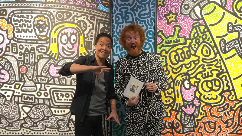 Michael Andrew Law and Mr.Doodle