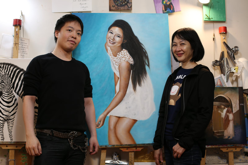 Michael Andrew Law and his Student June Wong